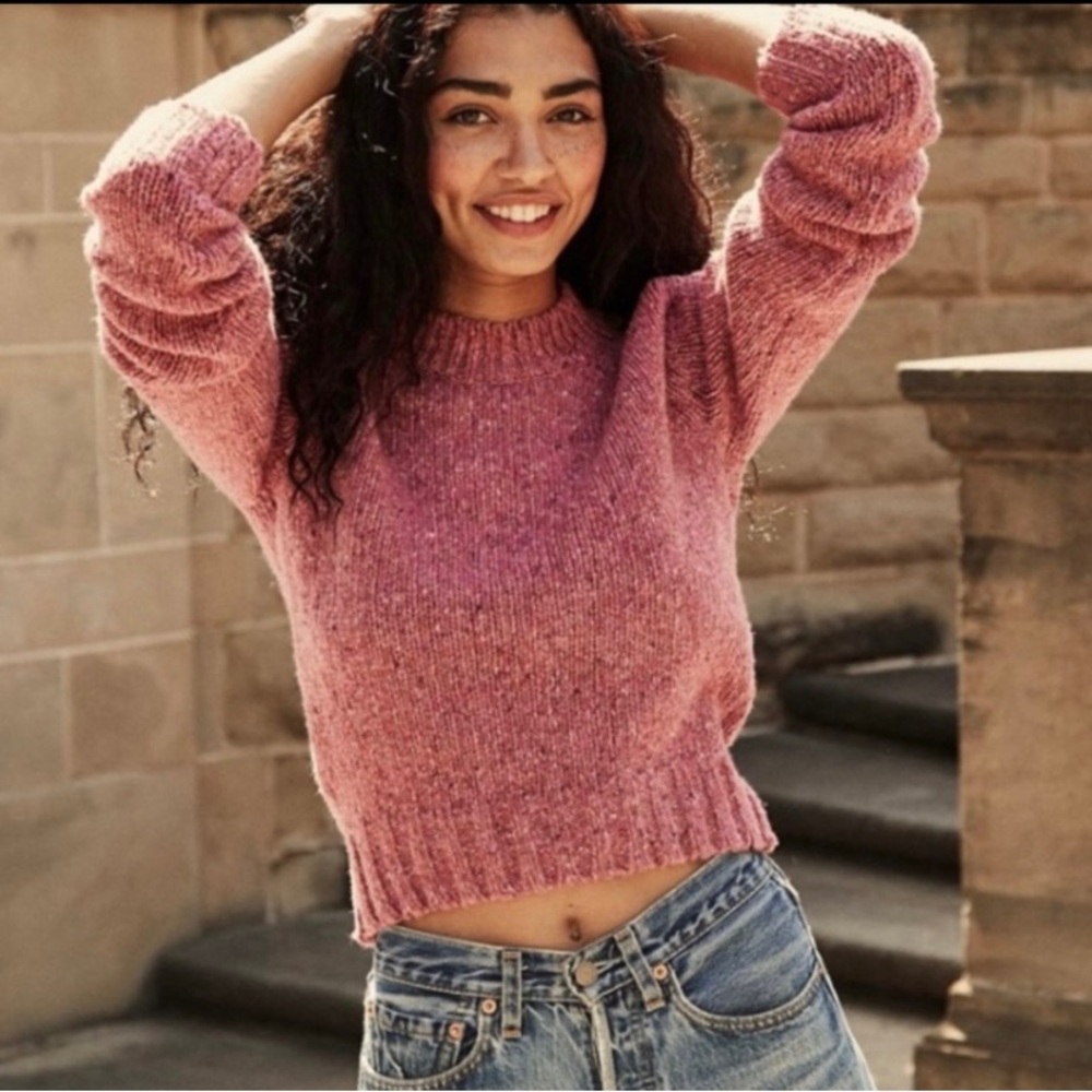 Doen Kaia sweater in rhubarb